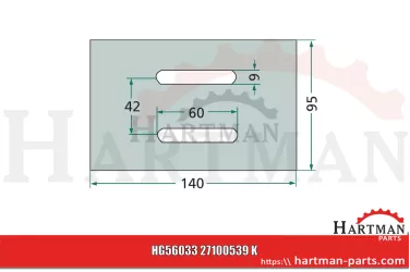 Skrobak z tworzywa sztucznego do wału Ø 500 mm 27100539, 36100499