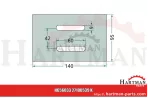 Skrobak z tworzywa sztucznego do wału Ø 500 mm 27100539, 36100499