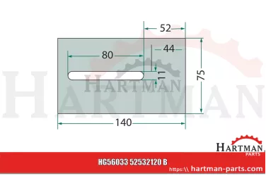 Skrobak metalowy 52532130, 52532120