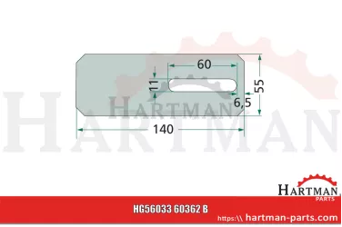 Skrobak metalowy 6036200, 610261150430