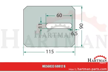 Skrobak metalowy 6083200, 6081200