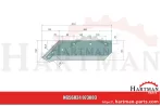 Lemiesz z wymiennym dziobem lewy, 14" 073003, KK073003