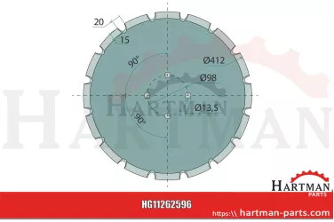 Tarcza ząbkowana 218116