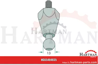 Łącznik kulowy stal 04345708,04345708