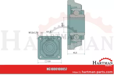 Łożysko z kołnierzem CE066, NWB20740