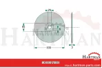 Talerz wysiewający Ø 335 x 3 mm 5818420,5818420