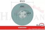 Podkładka gładka, Ø 325 x 3 mm G16044560R, 16044560, 16044560R, G16044