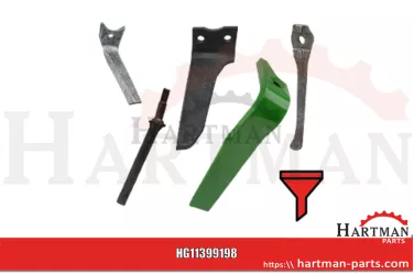 Ząb brony aktywnej lewy, z powłoką 300 x 100 x 12 mm M36100211R, M3610