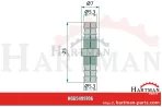 Króciec podwójny do węży ze średnicą wew. 3-4 mm 100005239