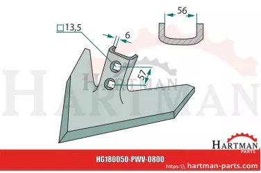 Gęsiostopka kąt roboczy - 50° N182044