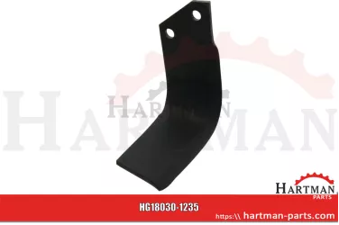 Nóż wygięty prawy, typ AG1 F 12000101