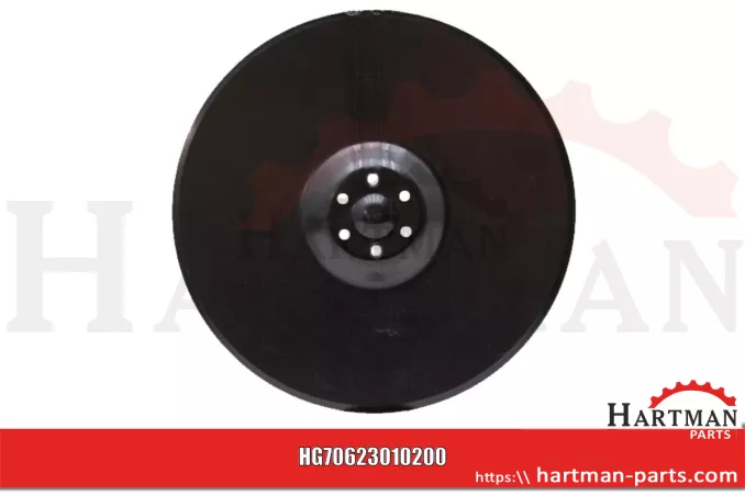 Krój tarczowy sklepiony, z łożyskiem, 6 otworów 6x M8 do TurboDisc i T