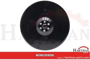 Krój tarczowy sklepiony, z łożyskiem, 6 otworów 6x M8 do TurboDisc i T