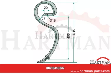 Ząb „Agrilla Xtra", Spulchniacz śladów 443842