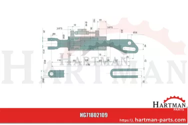 Ramię podnośnika hydraulicznego blokada z gwintem 3/8”