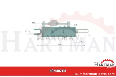 Ramię podnośnika hydraulicznego blokada z gwintem 3/8”