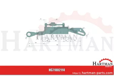 Ramię podnośnika hydraulicznego blokada z gwintem 3/8”