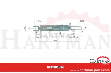 Ramię podnośnika hydraulicznego blokada z gwintem 3/8”