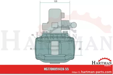 Zaczep automatyczny z kołnierzem