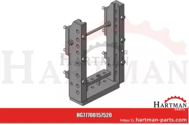 Rama zaczepowa HVLB W330 z przygotowaniem pod dyszel Elementy układu k