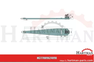 Płyta nośna K110 JD 9430T/9530T/9630T w standardzie