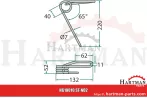 Palec zagarniający siewnika przedni FJX0651A