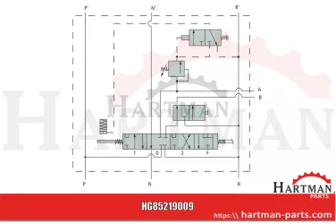 Rozdzielacz hydrauliczny Dodatkowy rozdzielacz posiada czterostopniową