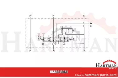 Rozdzielacz hydrauliczny przełączanie między jednostronnym i dwustronn