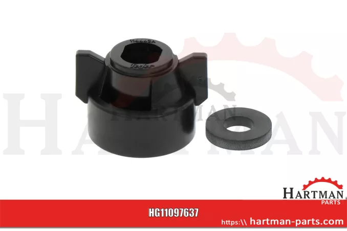 Nasadka bagnetowa SW 11 czarna, SW 11 nowy system, z uszczelką ZF1663,