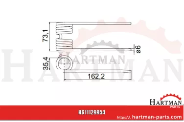 Sprężyste zęby DURASTAR DURASTAR 436.163.001