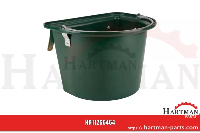 Koryto do karmienia turniejowego zielony, z uchwytem i hakiem 38122206