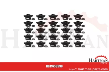 Nakrętka bagnetowa SW8/10 czarna VE25 typ H 0900785600401