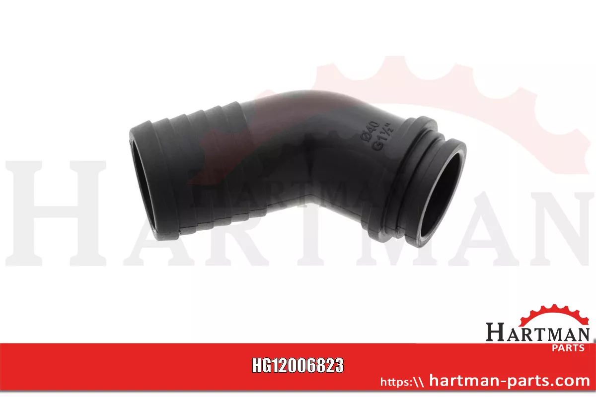 Przyłącze węża Ø 40 mm, 45 stopni , do mit Innengewinde 1 1/2"