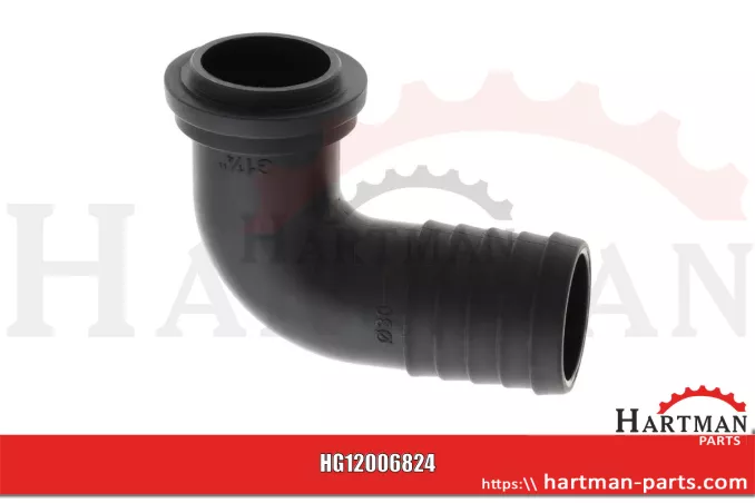 Przyłącze węża Ø 30 mm, 90 stopni , do mit Innengewinde 1 1/4"