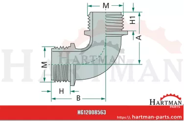 Kolano 90 stopni 1''1/4 PP
