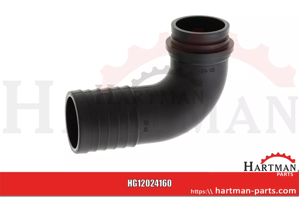 Przyłącze węża Ø 40 mm, 90 stopni , do mit Innengewinde 1 1/2"