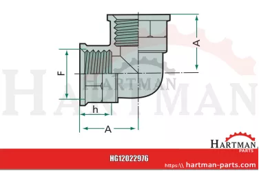 Kolano 90 stopni 1''1/2 z IT