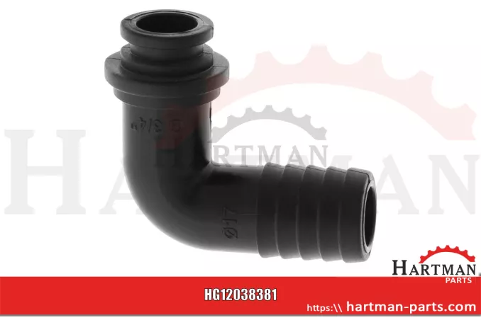 Przyłącze węża Ø 17 mm, 90 stopni , do mit Innengewinde 3/4"