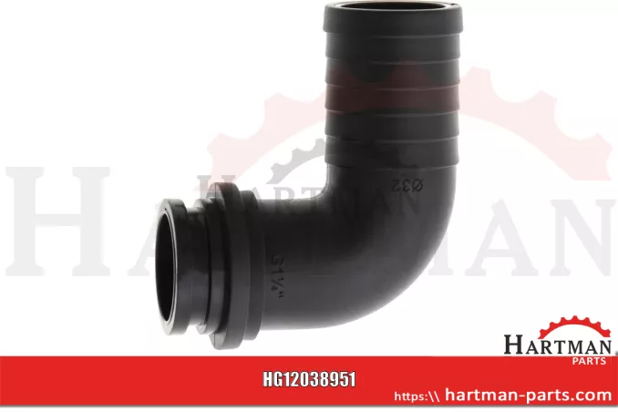 Przyłącze węża Ø 32mm, 90 stopni , do mit Innengewinde 1 1/4"