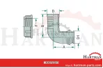 Przyłącze węża Ø 32mm, 90 stopni , do mit Innengewinde 1 1/4"
