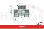 Trójnik 3x M-kąt 1/2''G