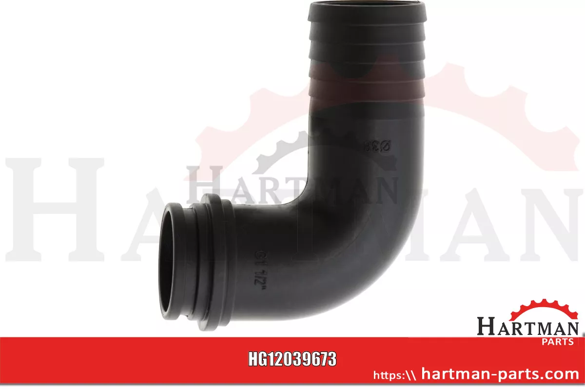 Przyłącze węża Ø 38 mm, 90 stopni , do mit Innengewinde 1 1/2"