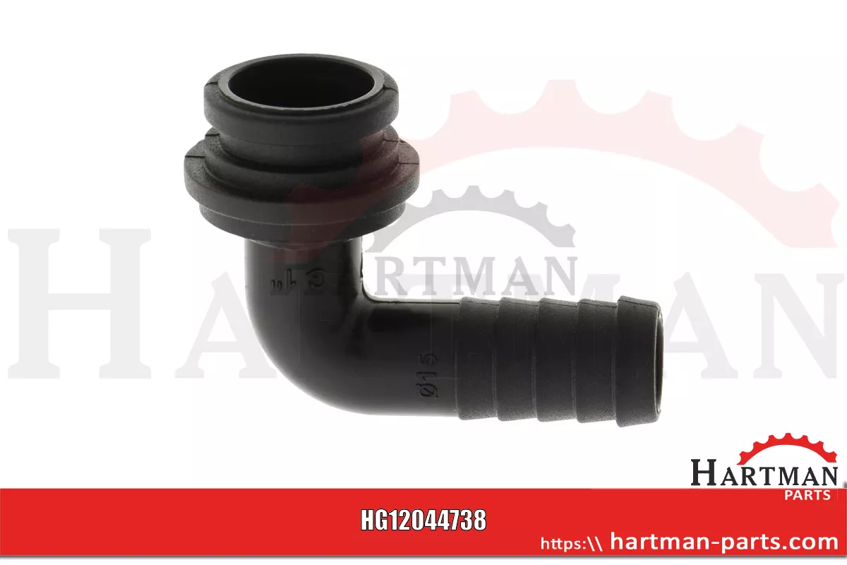 Przyłącze węża Ø 15 mm, 90 stopni , do mit Innengewinde 1"