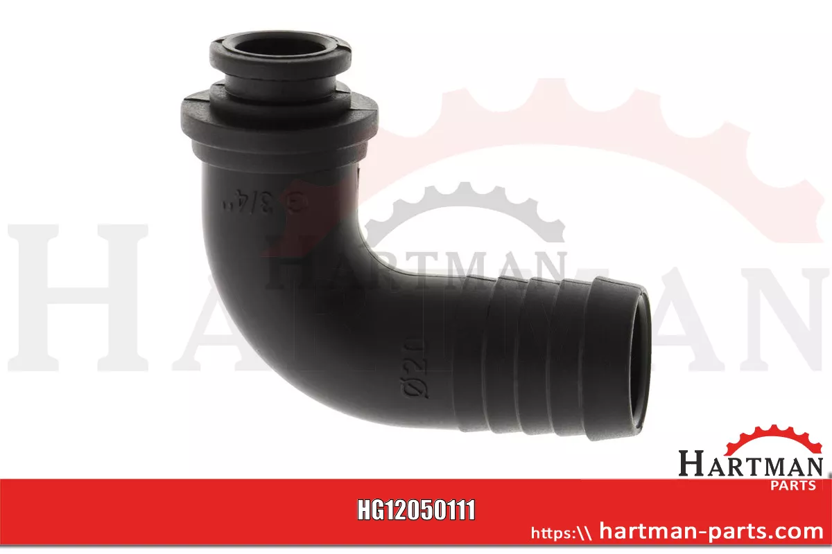 Przyłącze węża Ø 20 mm, 90 stopni , do mit Innengewinde 3/4"