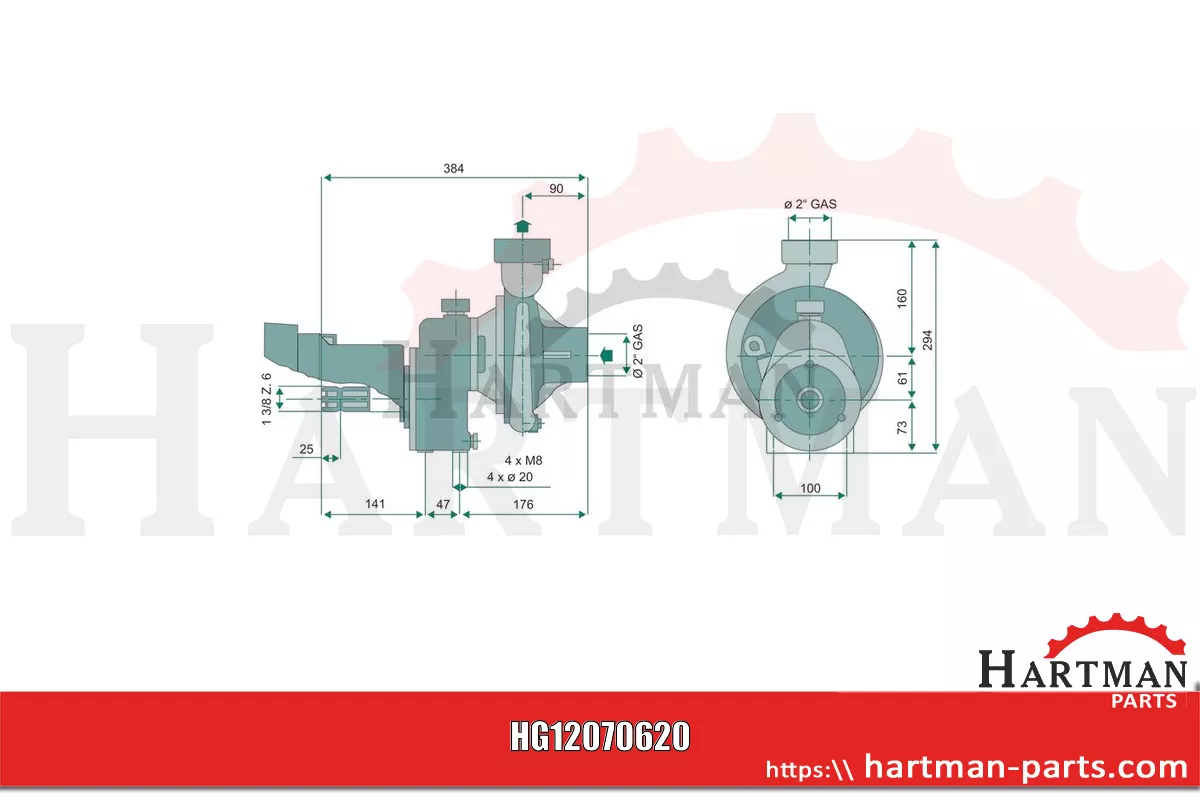 Rovatti Pompa odśrodkowa T0-50 1:7,77 804110013