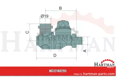 Uchwyt duetowy M76 z zamkiem bagnetowym 76.617.85