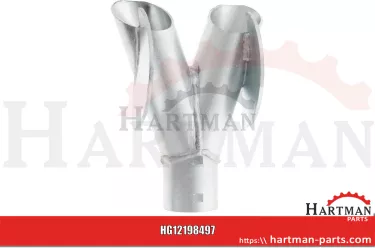 Płoza rowkowana nowa wersja w kształcie litery V rura-Ø - 60 x 2,0 mm
