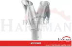 Płoza rowkowana nowa wersja w kształcie litery V rura-Ø - 60 x 2,0 mm