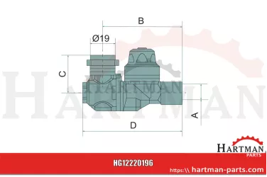 Uchwyt duetowy M76 z zamkiem bagnetowym 76.617.87