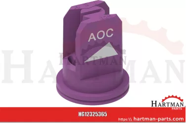 Rozpylacz asymetryczny krańcowy 80° AOC AOC025